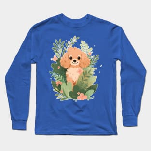 Cavapoo Dog Ferns Long Sleeve T-Shirt